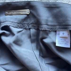 Used Grey 100% silk Loeffler Randall shorts with pockets
